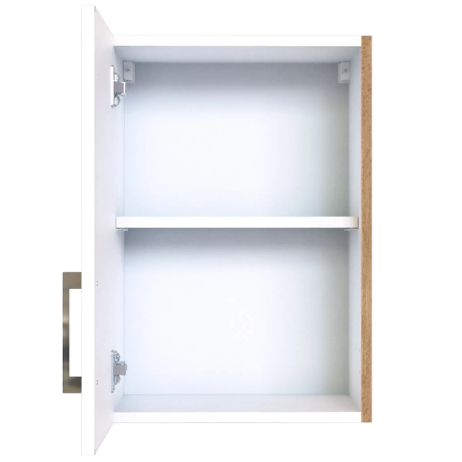 Küchenhängeschrank Sorrella 40cm 1 Tür - weiß/Eiche