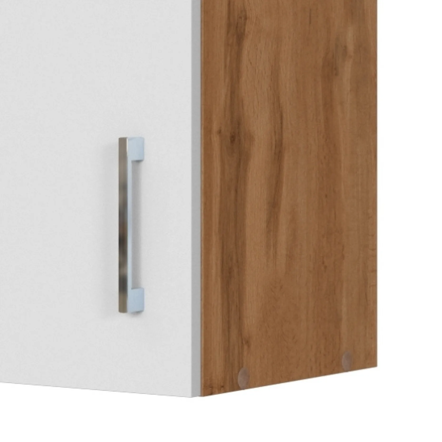 Küchenhängeschrank Sorrella 40cm 1 Tür - weiß/Eiche