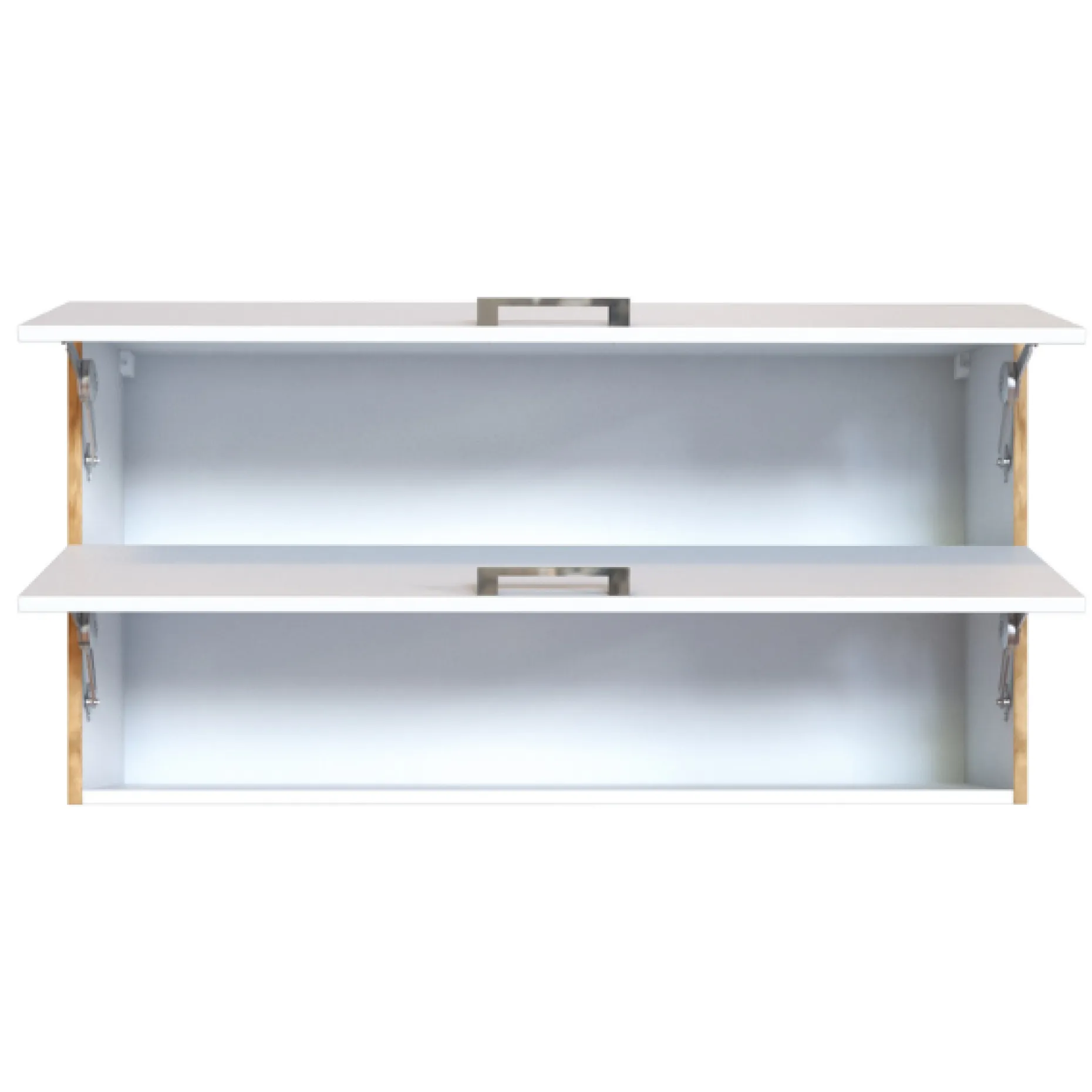 Küchenhängeschrank Sorrella 110cm mit 2 Flügeltüren - weiß/Eiche