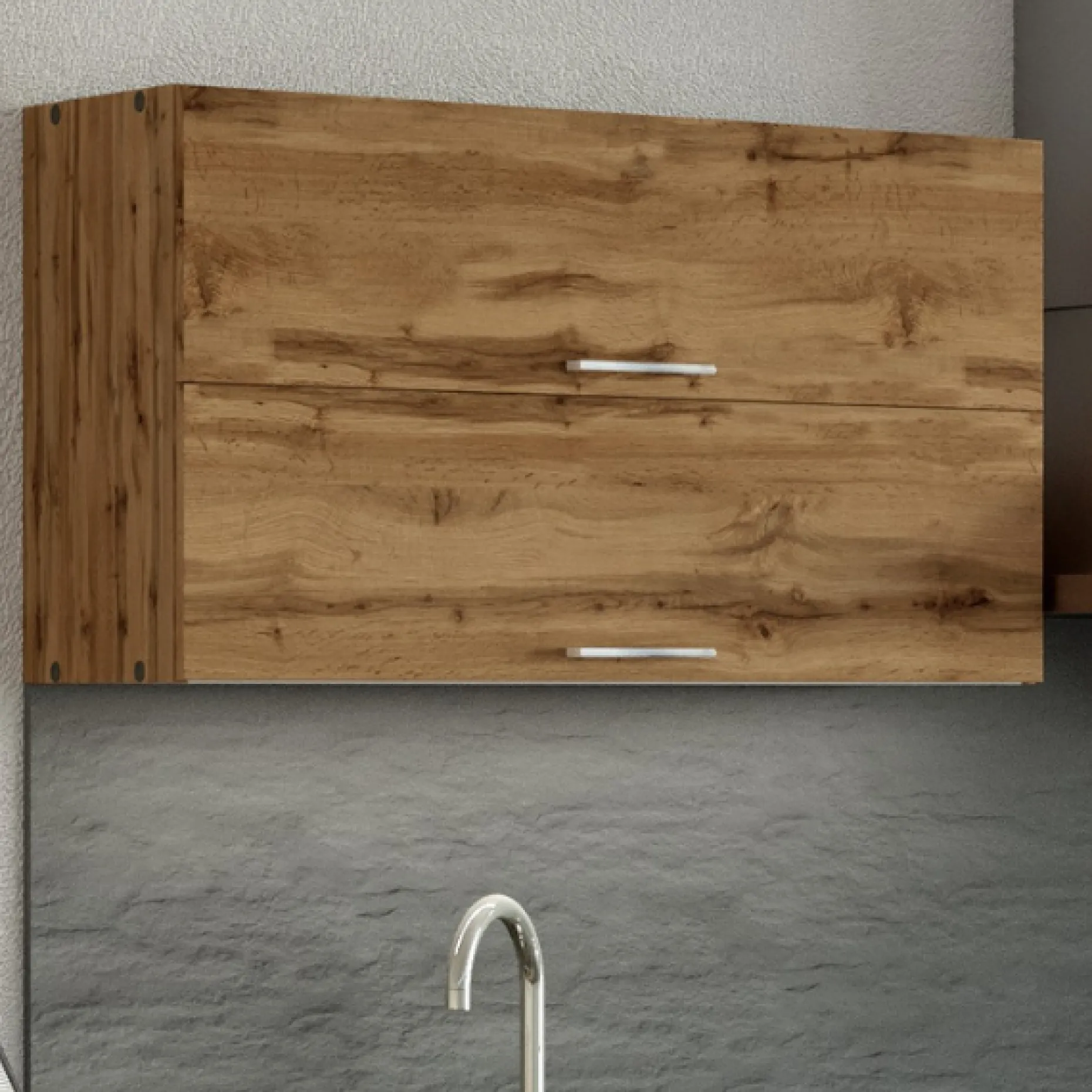 Küchenhängeschrank Sorrella 100cm mit 2 Flügeltüren - Eiche