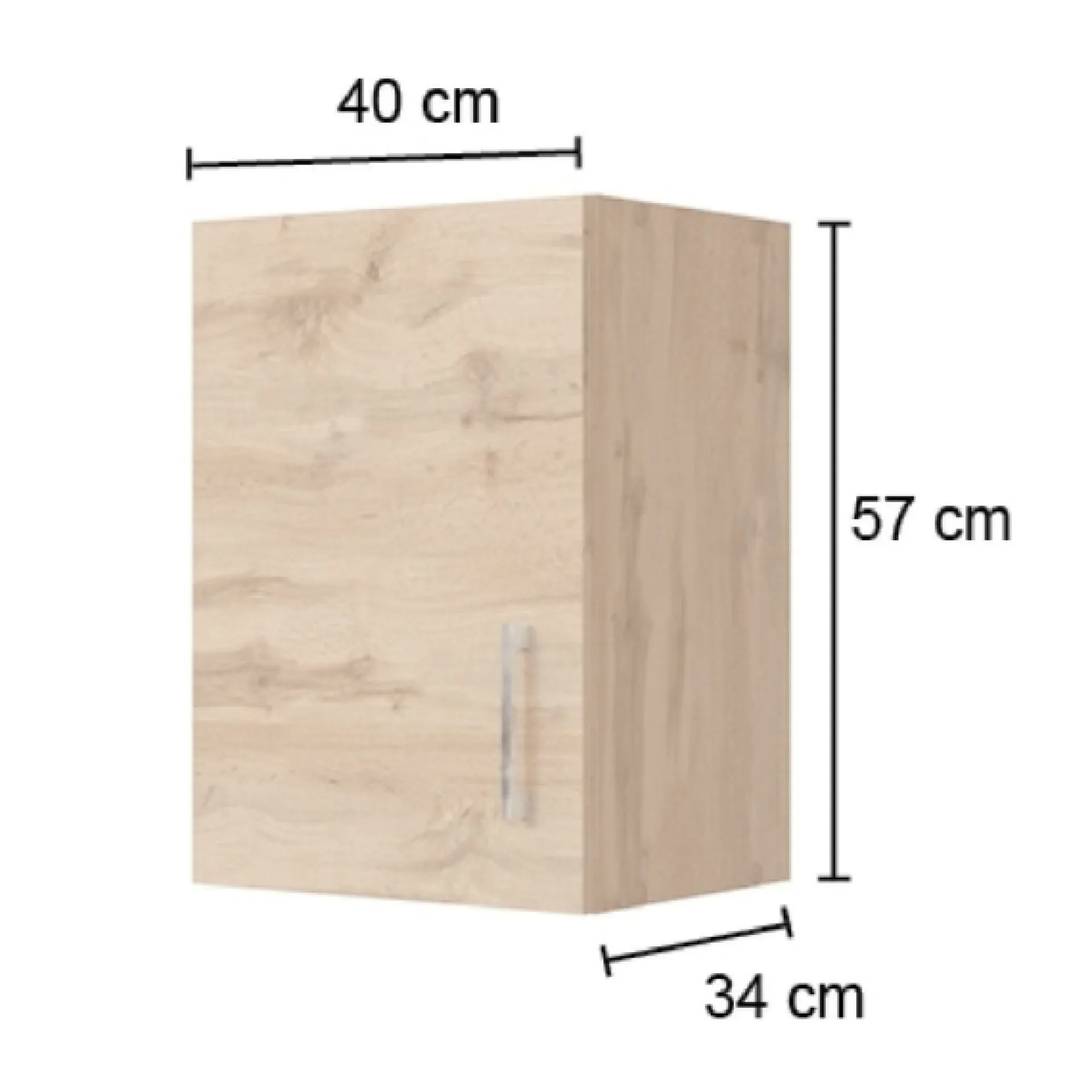 Held Küchenhängeschrank Sorrella 40cm 1 Tür - Eiche