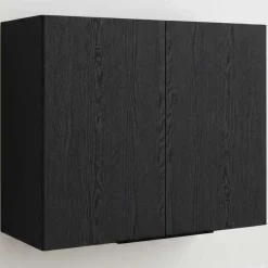Küchenoberschrank Anna - 80x36x58cm - 2 Türen - Eiche schwarz Dekor