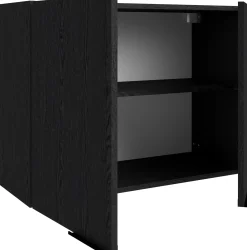 Küchenoberschrank Anna - 80x36x58cm - 2 Türen - Eiche schwarz Dekor