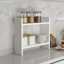 Küchenregal Denver - 100% MELAMINE - Weiß - 34 x 10 x 30 cm