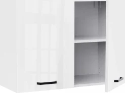 Küchenschrank Bianco - 80x36x58cm - 2 Türen - Hochglanz weiß