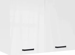 Küchenschrank Bianco - 80x36x58cm - 2 Türen - Hochglanz weiß