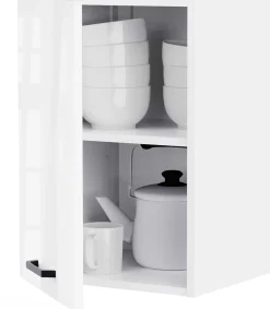 Küchenschrank Bianco - 40x36x58cm - 1 Tür - Hochglanz weiß
