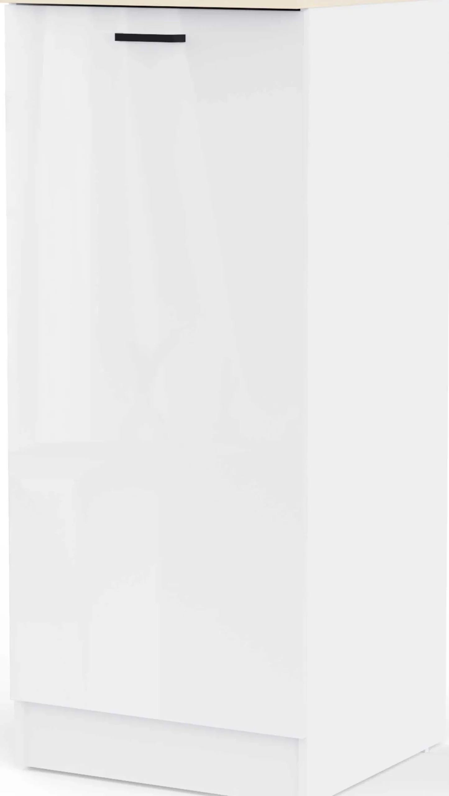 Küchenschrank Bianco - 60x60x141cm - 1 Tür - Hochglanz weiß