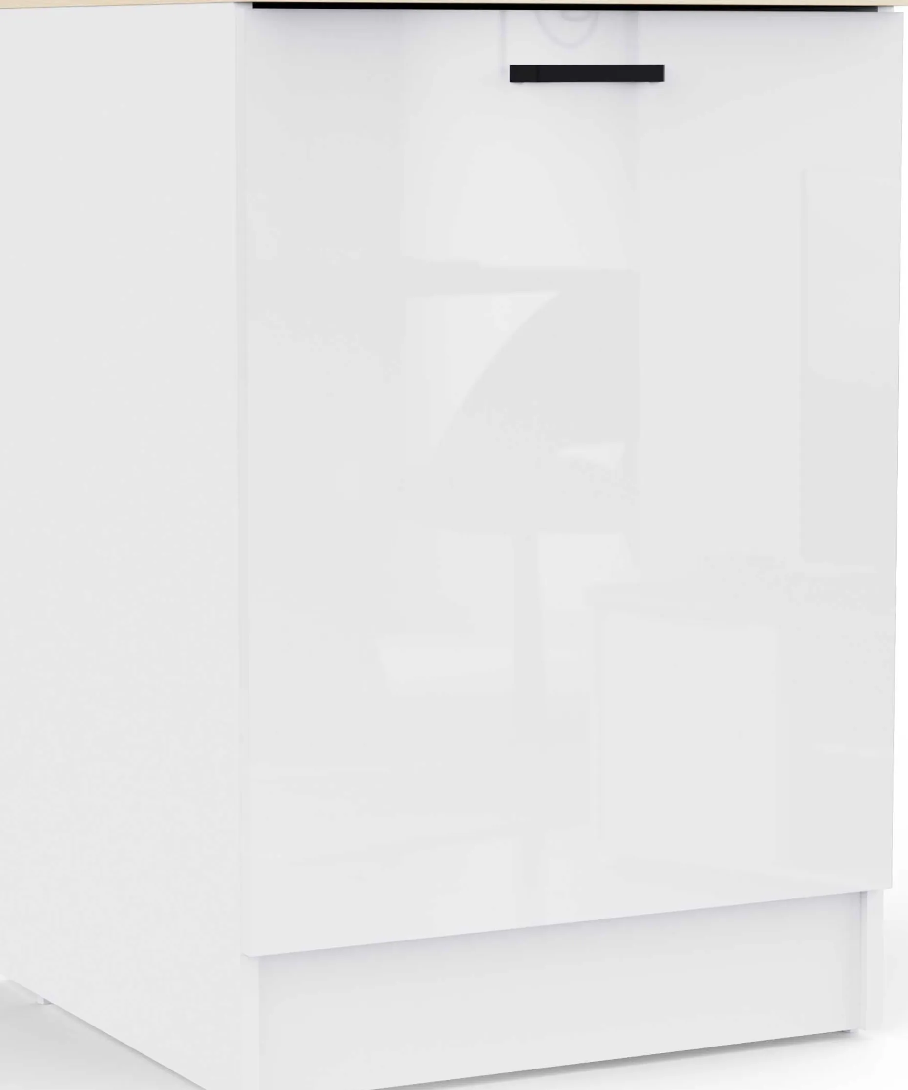 Küchenschrank Bianco - 60x60x90cm - 1 Tür - Hochglanz weiß