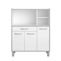 Küchenschrank Easy 101cm, 3 Türen und 1 Schublade - weiß