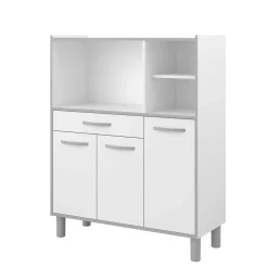 Küchenschrank Easy 101cm, 3 Türen und 1 Schublade - weiß