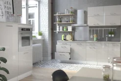 Küchenschrank Eli 60x141 mit Tür - grau