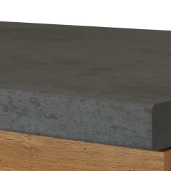 Küchenschrank für Kochplatte Sorrella 3 Schubladen - Eiche/Beton