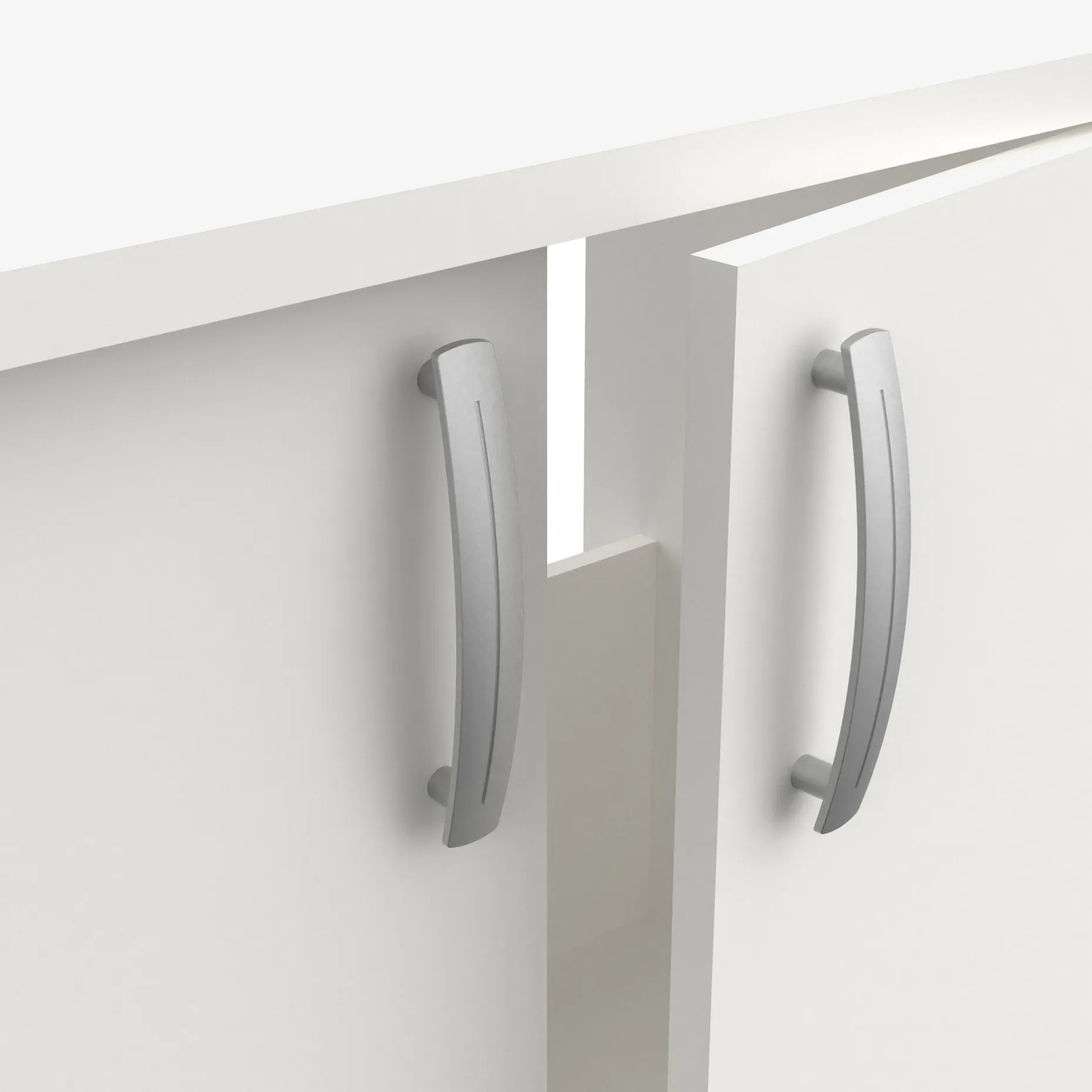 Küchenschrank Nova - 100x60x85 cm - Weiß/Eiche