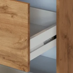 Held Küchenschrank Sorrella 50cm 3 Schubladen - Eiche/Beton