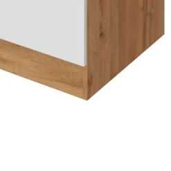 Küchenschrank Sorrella 50cm 1 Tür und 1 Schublade - weiß/Eiche