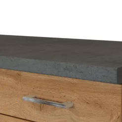 Held Küchenschrank Sorrella 50cm 1 Tür und 1 Schublade - Eiche/Beton