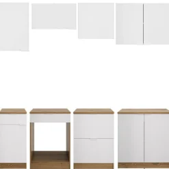 Gautier - Gami Küchenset Eden | Geräte nicht inbegriffen | Design Helvezia Oak