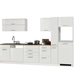 Held Küchenset Mailand | Geräte nicht enthalten | High Glossy White