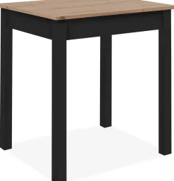 Finori Küchentisch Capri - 90x67x76cm - Eiche Dekor/schwarz
