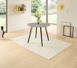 Emob Küchentisch Floris - Ø100x75cm - Betonoptik
