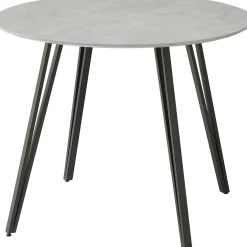 Emob Küchentisch Floris - Ø100x75cm - Betonoptik