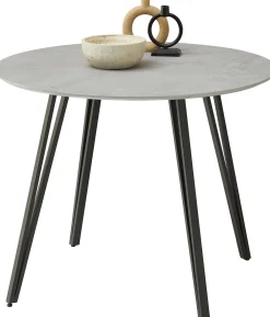 Emob Küchentisch Floris - Ø100x75cm - Betonoptik