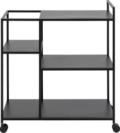 Küchenwagen Nebas 78cm - schwarz