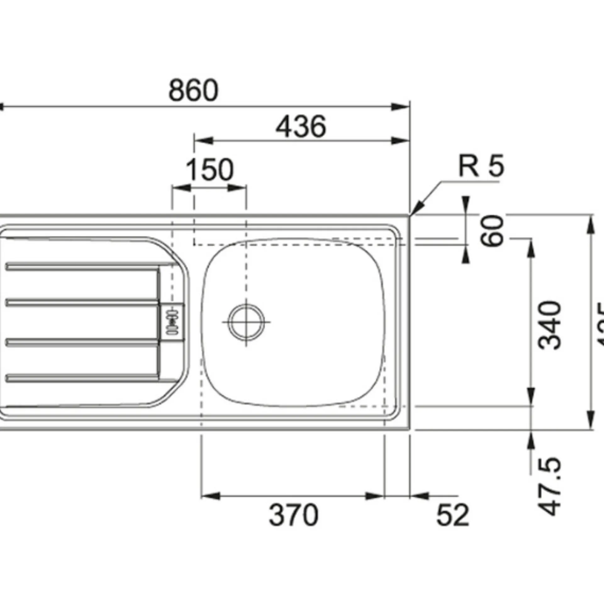 Held Küchenzeile Ragnar 320cm mit Backofen und Kühlschrank - Hochglanz