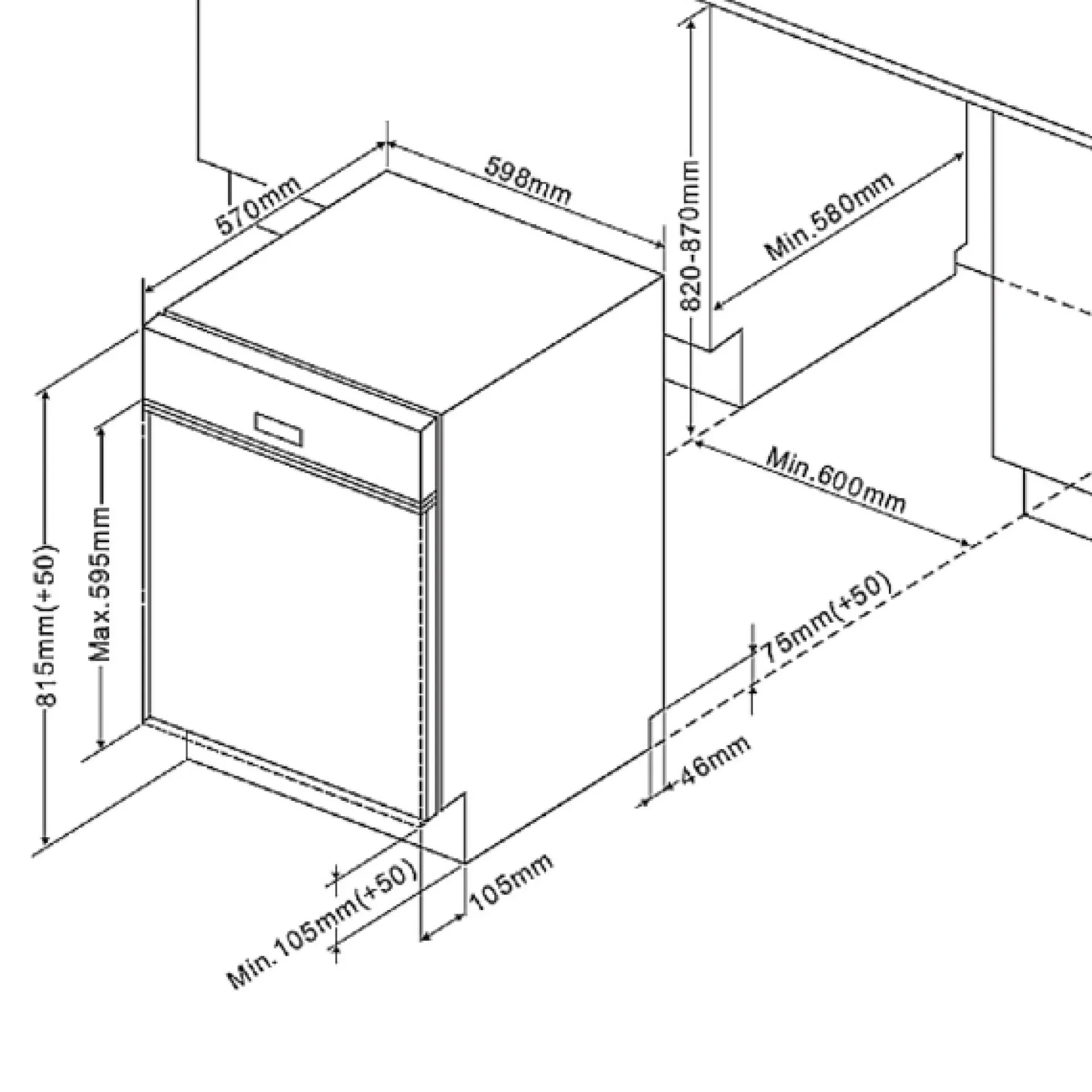 Held Küchenzeile Ragnar 330cm mit Backofen und Geschirrspüler - Hochglanz