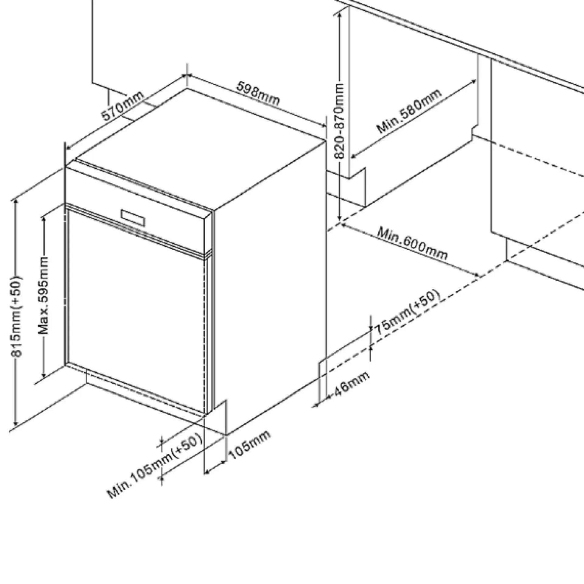 Held Küchenzeile Ragnar 330cm mit Backofen und Geschirrspüler - Hochglanz