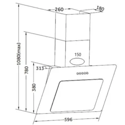 Held Küchenzeile Ragnar 370cm mit Backofen, Mikrowelle, Geschirrspüler und Kühlschrank - hochglänzend weiß