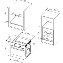 Held Küchenzeile Ragnar 310cm mit Geschirrspüler, Backofen und Kühlschrank - Hochglanz