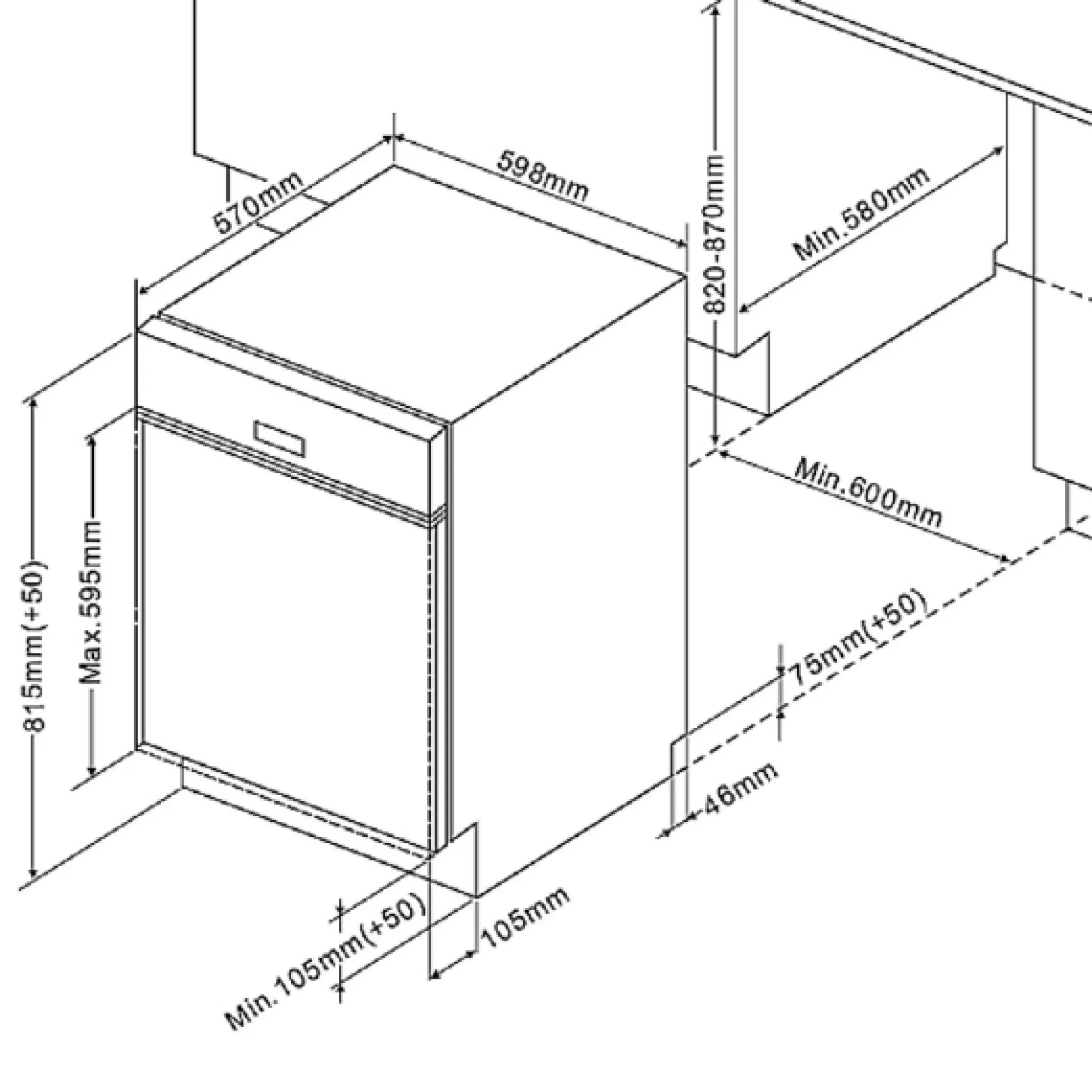 Held Küchenzeile Ragnar 300cm mit Geschirrspüler und Backofen - Hochglanz