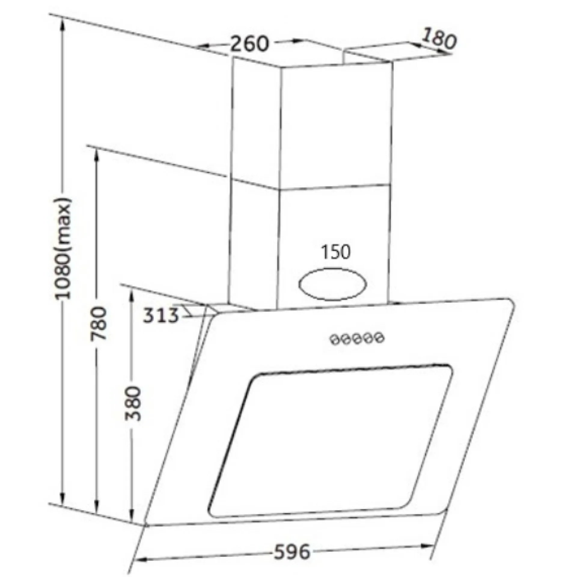 Held Küchenzeile Ragnar 330cm mit Geschirrspüler, Backofen und Kühlschrank - Hochglanz