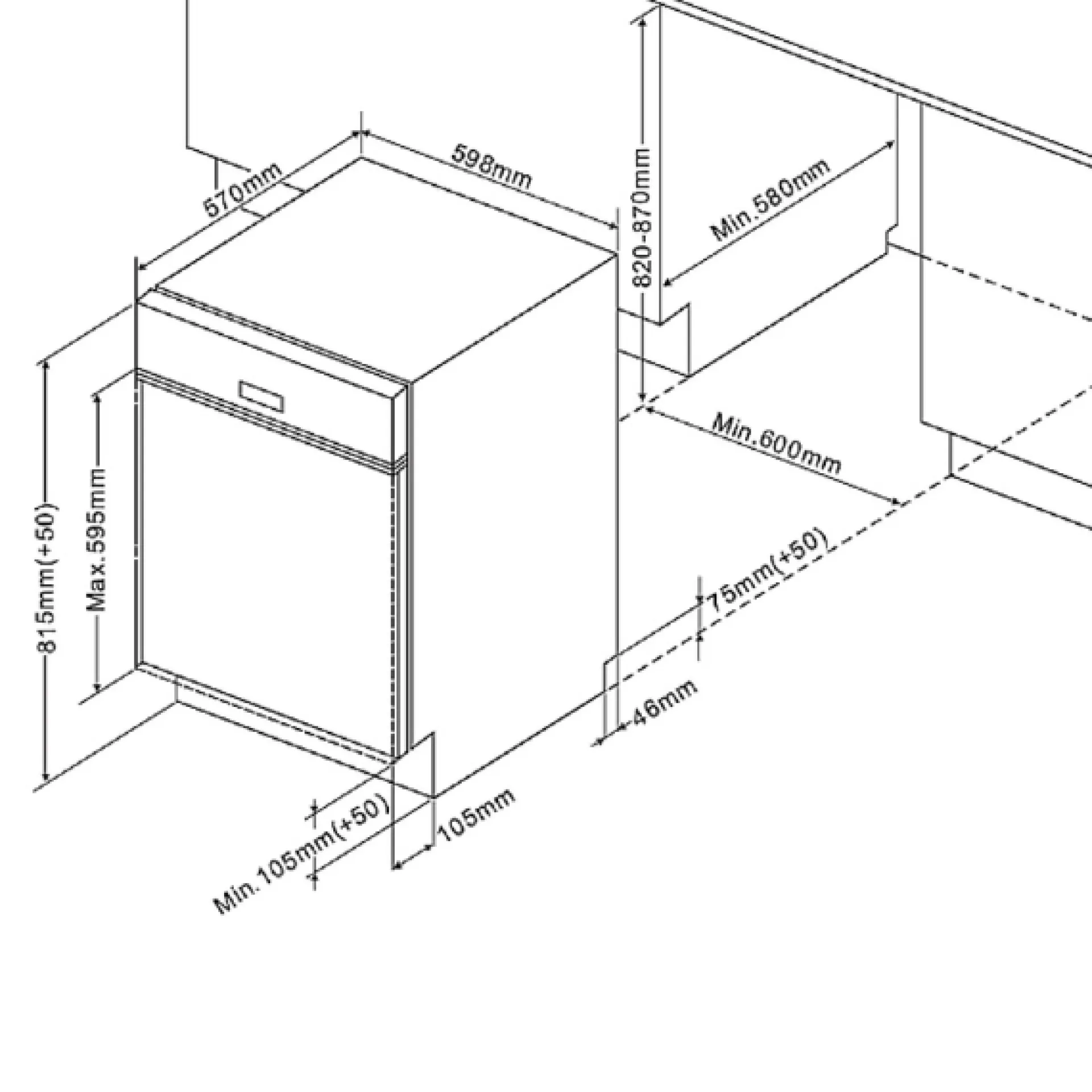 Held Küchenzeile Ragnar 310cm mit Mikrowelle, Kühlschrank, Backofen und Geschirrspüler - hochglanz