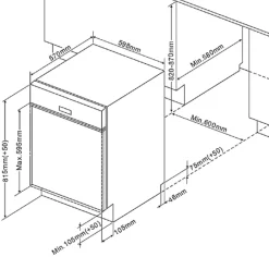 Held Küchenzeile Ragnar 340cm mit Platz für Backofen, Mikrowelle, Geschirrspüler und Kühlschrank - hochglänzend weiß