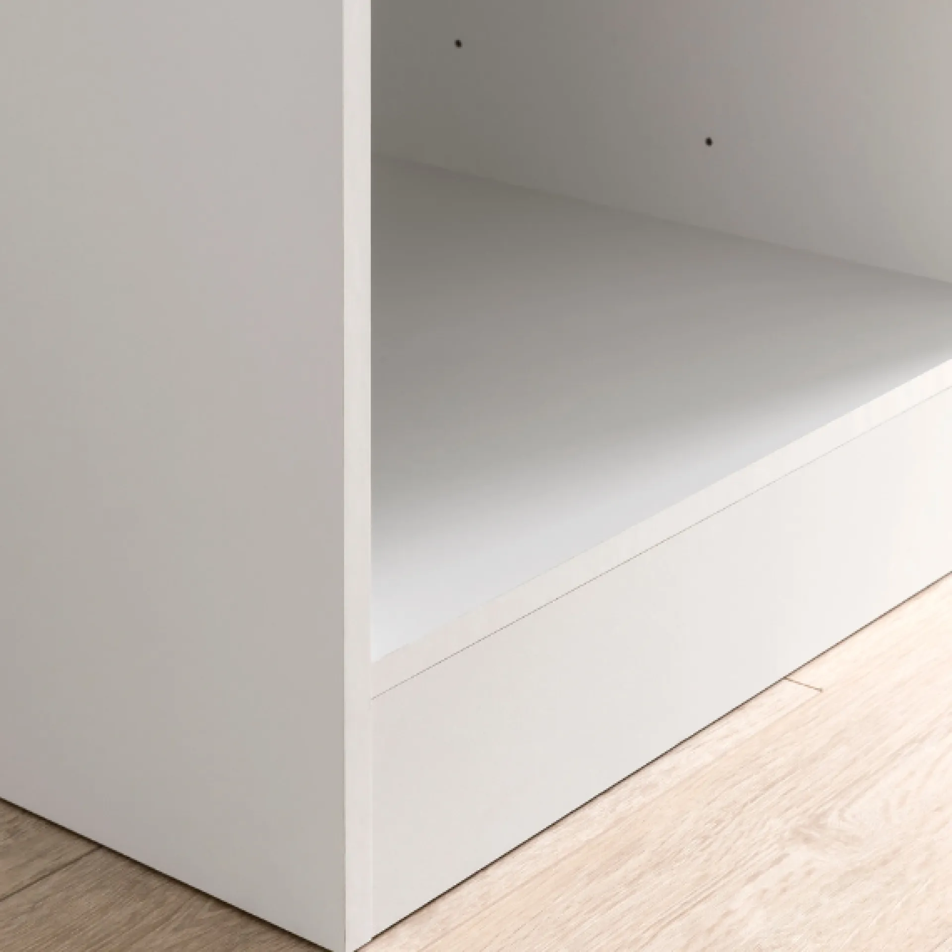Held Küchenzeile Ragnar 390cm mit Platz für Kühl-Gefrierkombination, Backofen und Geschirrspüler - hochglänzend weiß