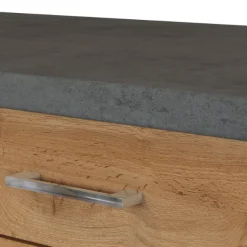 Held Küchenzeile Sorrella 270cm mit Backofen, Geschirrspüler und Kühlschrank - Eiche