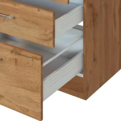 Held Küchenzeile Sorrella 270cm mit Backofen und Kühlschrank - Eiche
