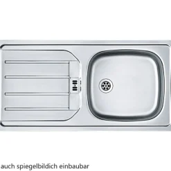 Held Küchenzeile Sorrella 210cm mit Platz für Backofen - anthrazit/ocker
