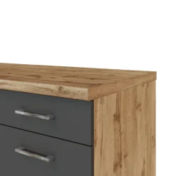 Held Küchenzeile Sorrella 210cm mit Platz für Backofen - anthrazit/ocker