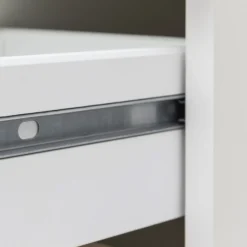 Held Küchenzeile Sorrella 270cm mit Platz für Backofen und Kühlschrank - weiß/Eiche