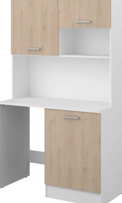 Parisot Küchenzeile Unya - 120x60x203cm - 3 Türen - Eiche Dekor