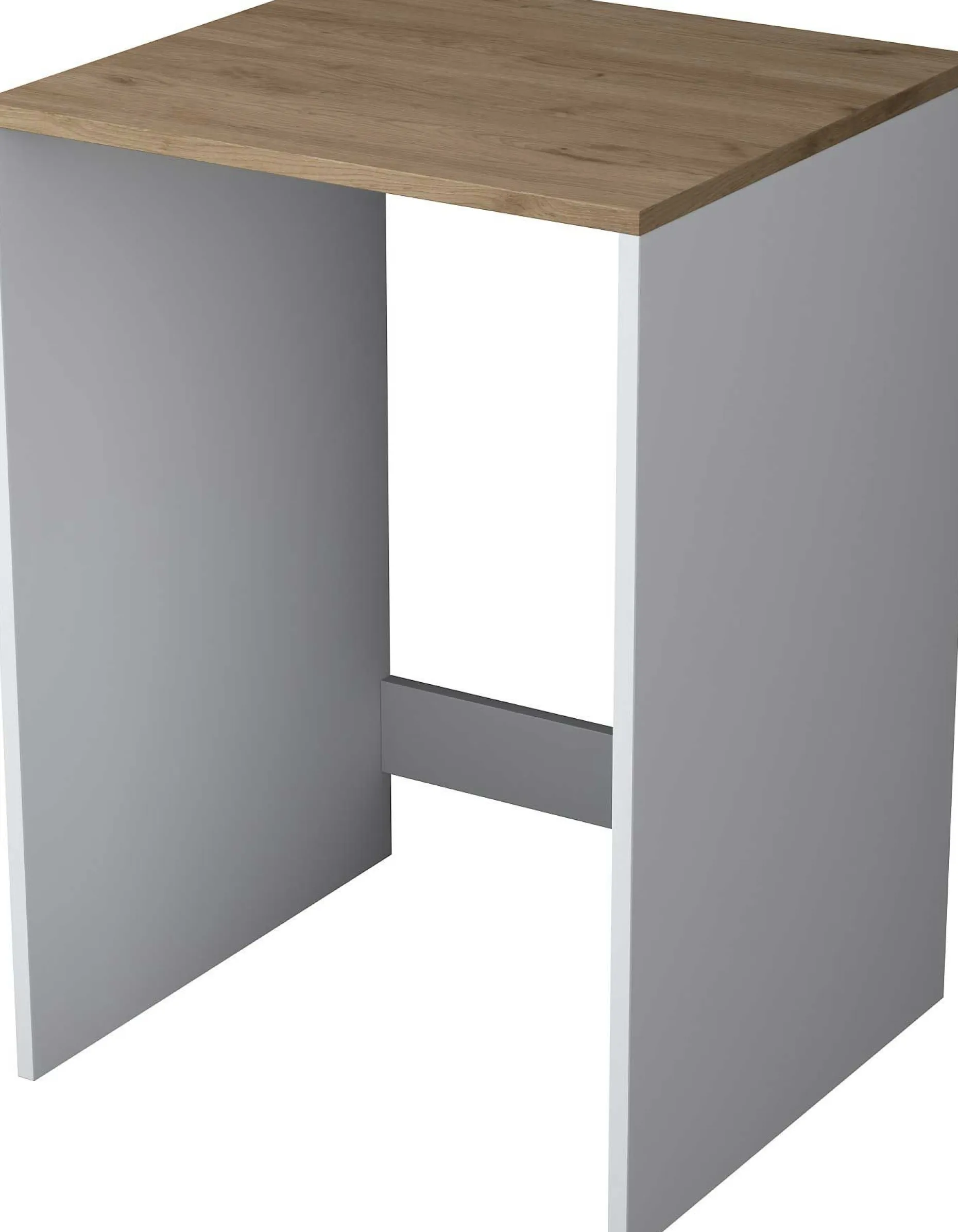 KD103 Waschmaschinenschrank | 100 % MELAMIN | Walnuss, Weiß