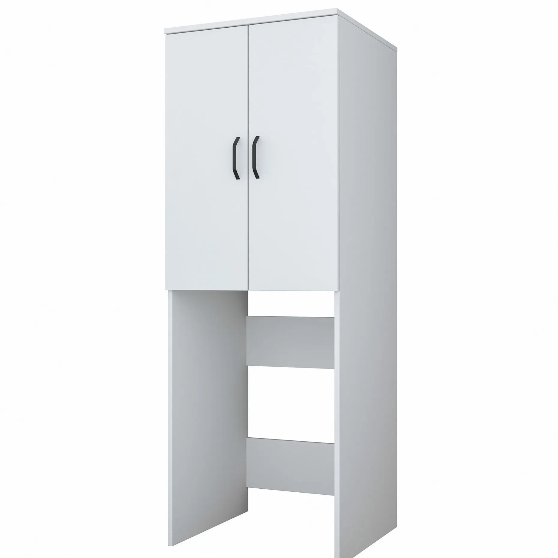 KD110 Waschmaschinenschrank | 100 % MELAMIN | Weiß