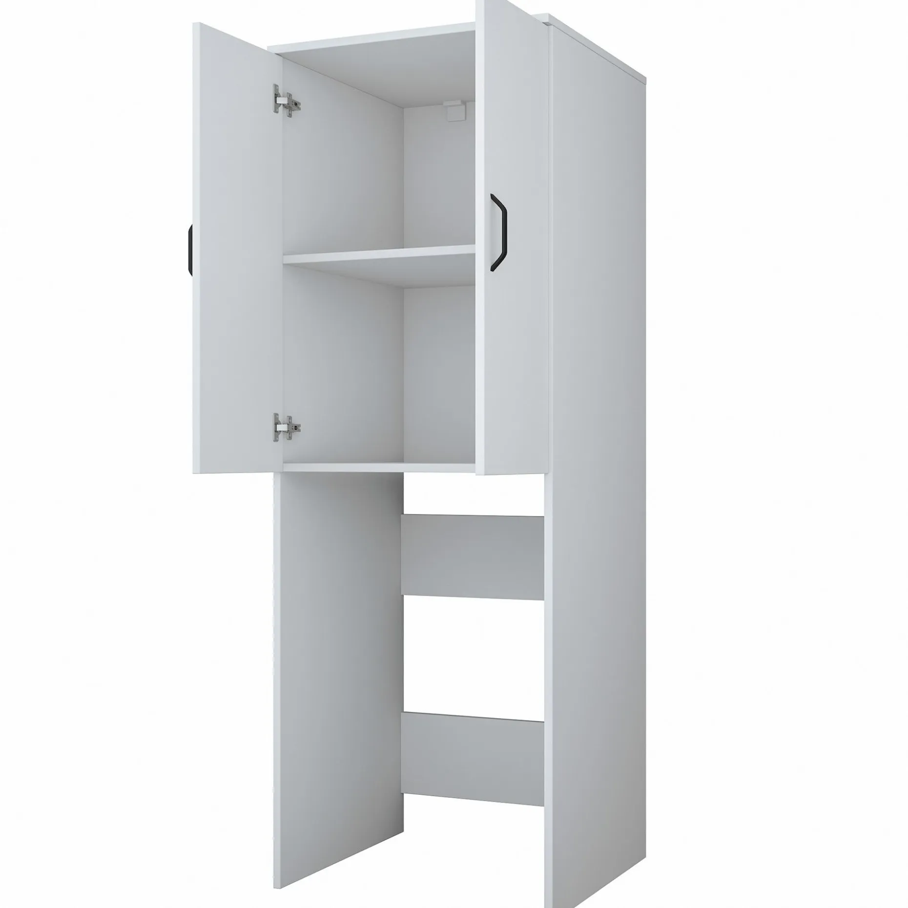 KD110 Waschmaschinenschrank | 100 % MELAMIN | Weiß