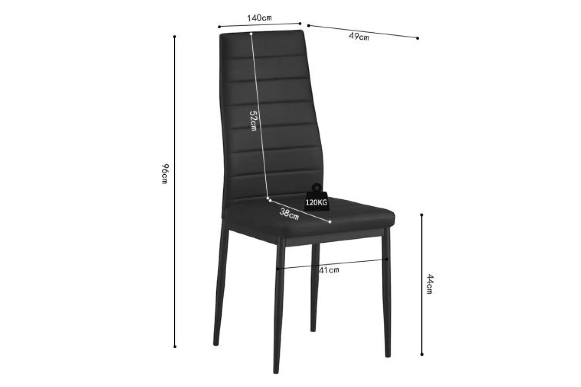 Rousseau Kenzo Stuhl | 41 x 48 x 96 cm |