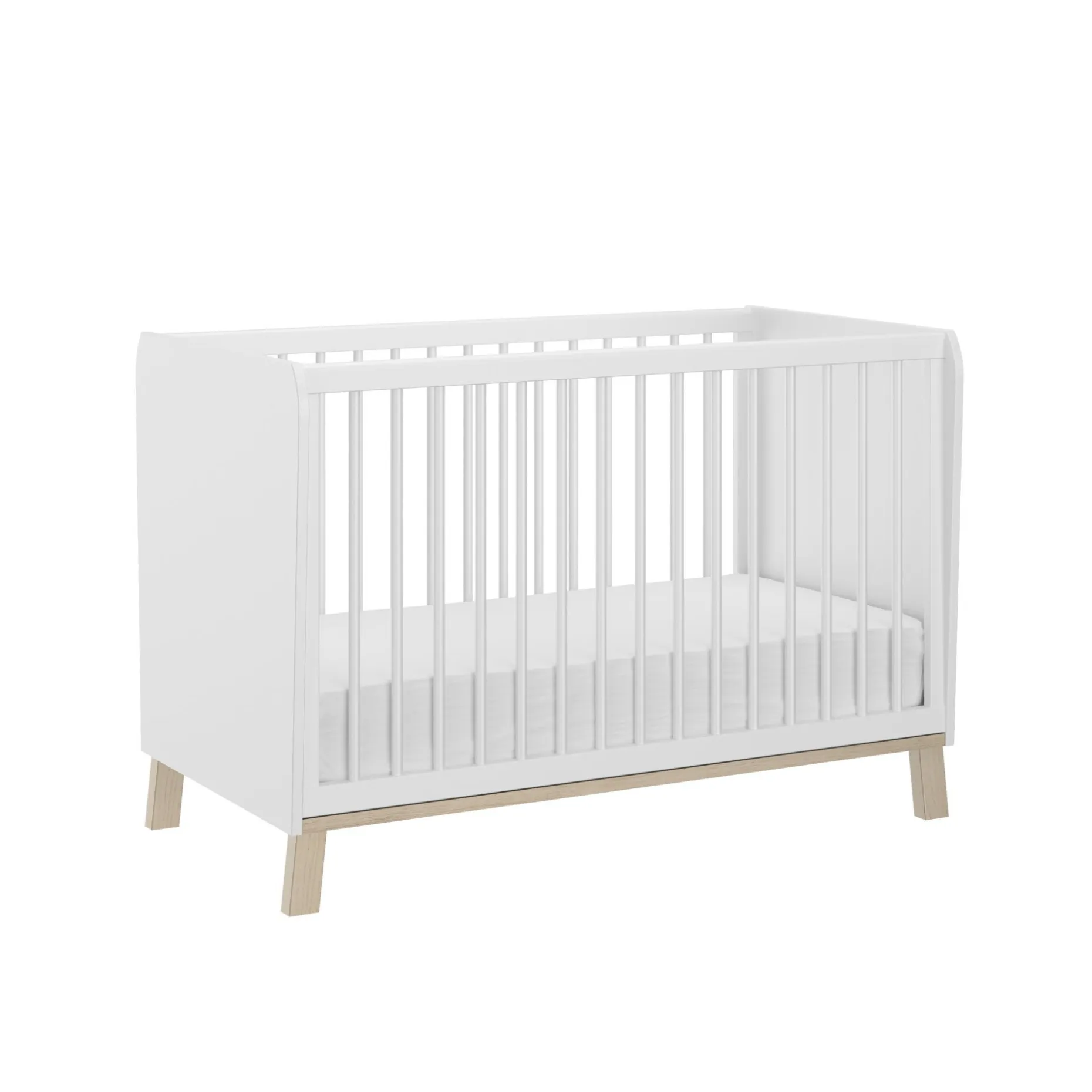 Kinderbett Aaron | 60 x 120 cm | Weiß