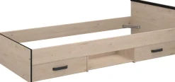 Kinderbett Alma 90x200 mit Stauraum - eichendekor